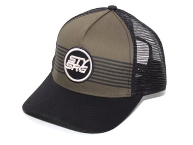 Stay Strong "Icon Stripe" Trucker Cap - Black/Olive