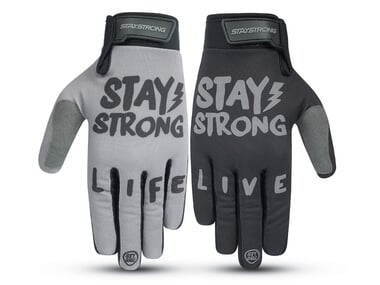 Stay Strong "Live Life" Gloves - Black/Grey