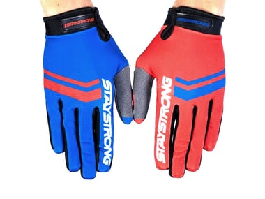 Stay Strong "Opposite" Gloves - Red/Blue