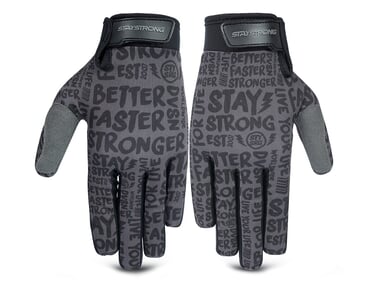 Stay Strong "Sketch" Gloves - Black/Black