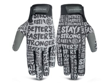 Stay Strong "Sketch" Gloves - Black/Grey