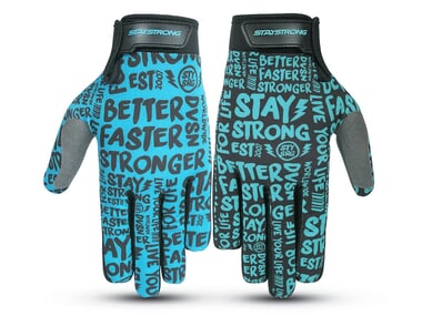 Stay Strong "Sketch" Gloves - Black/Teal