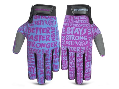 Stay Strong "Sketch" Gloves - Purple/Teal