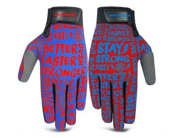 Stay Strong "Sketch" Gloves - Red/Blue