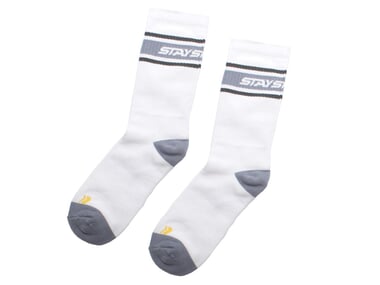 Stay Strong "Stripe" Socken - White