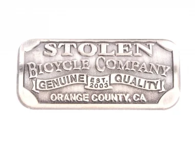 Stolen BMX "Small Crest Arched" Top Tube Badge