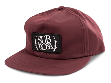 Subrosa Bikes "Bold Patch Snapback" Cap - Maroon Red