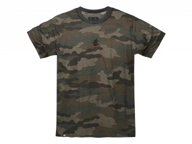 Subrosa Bikes "Rose Embroidery" T-Shirt - Camo