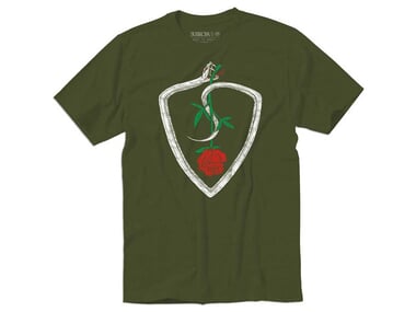 Subrosa Bikes "Snake Shield" T-Shirt - Military Green