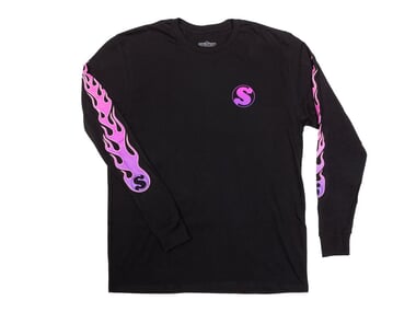 Sunday Bikes "Flame" Longsleeve - Black/Purple