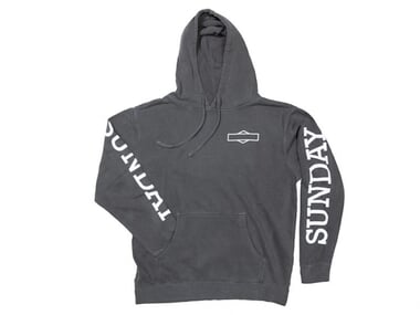 Sunday Bikes "Rockwell Box" Hooded Pullover - Mineral Black