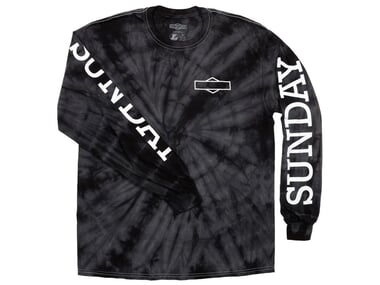 Sunday Bikes "Rockwell Box" Longsleeve - Black Tie-Dye