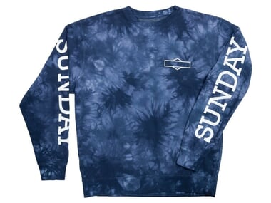 Sunday Bikes "Rockwell Box" Longsleeve - Blue Tie-Dye