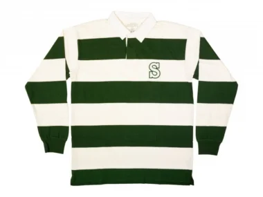Sunday Bikes "Rugby" Longsleeve - Off White/Forest Green