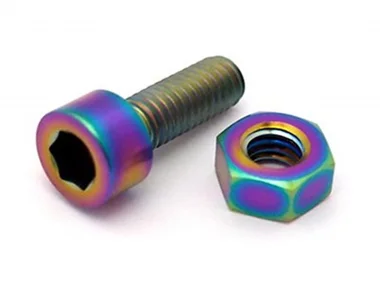 TLC Bikes "Integrated Titanium" Sattelklemmschraube + Mutter