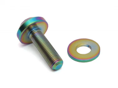 TLC Bikes "Metric Titanium 10mm (3/8") Female" Naben Schraube