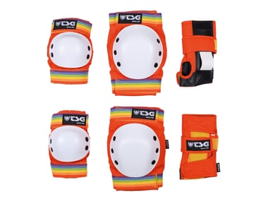 TSG "Basic" Knee + Elbows Pads + Wrist Guard Set - Vintage