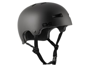 TSG "Evolution Solid Colors" BMX Helm - Satin Dark Black