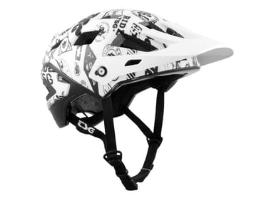 TSG "Scope Graphic Design" Trail MTB Helm - White Sticky