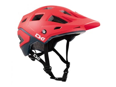 TSG "Scope Solid Color" Trail MTB Helm - Satin Red Blue