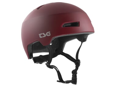 TSG "Status Solid Colors" BMX Helmet - Satin Oxblood