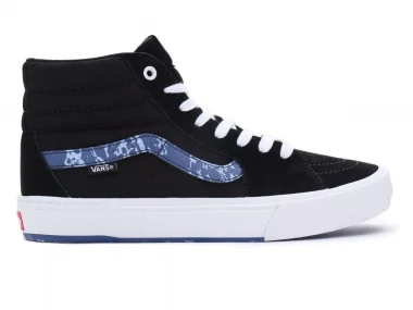 Vans "BMX Sk8-Hi" Shoes - Marble Blue/Black/White