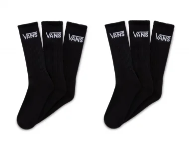 Vans  "Classic Crew ROX" Socken (6 Paar) - Black/White