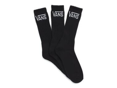 Vans "Classic Crew" Socks (3 Pair) - Black/White