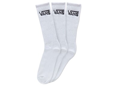 Vans "Classic Crew" Socks (3 Pair) - White/Black