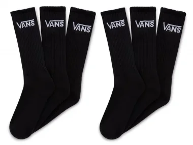 Vans  "Classic Crew" Socken (6 Paar) - Black/White