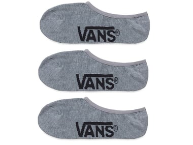 Vans "Classic Super No Show" Socks (3 Pair) - Grey/Black