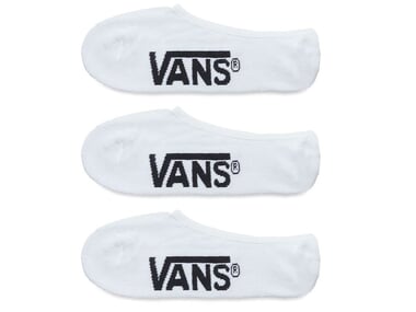 Vans "Classic Super No Show" Socks (3 Pair) - White/Black