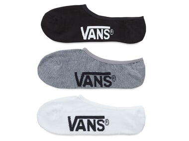 Vans "Classic Super No Show" Socks (3 Pair) - White/Black/Grey