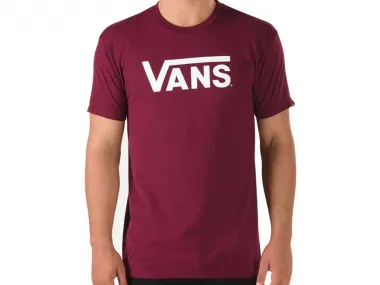 Vans "Classic" T-Shirt - Burgundy/White
