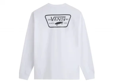 Vans "Full Patch Back" Longsleeve - White