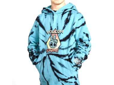 Volcom "Caiden Dye" Hooded Pullover - Pale Aqua (Kids)