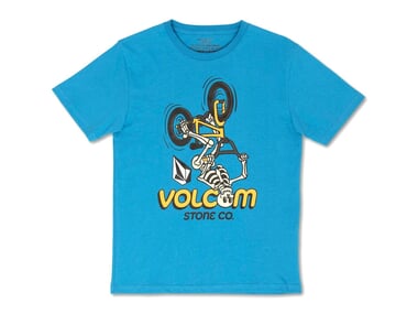 Volcom "Skele Flip" T-Shirt - Blue Drift (Kids)