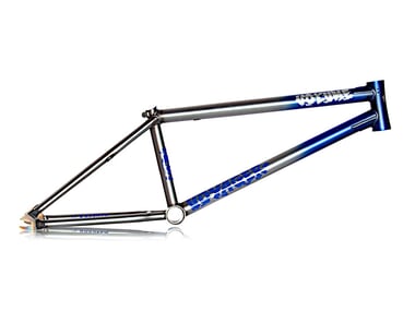 Volume Bikes "Voyager V2" BMX Frame - Trans Blue Fade Raw (Jarren Barboza)