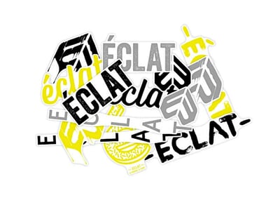 eclat "Frame" Stickerset - Grey/Black/Yellow