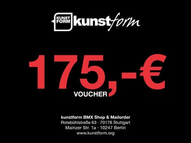 kunstform BMX Shop 175€ Gutschein