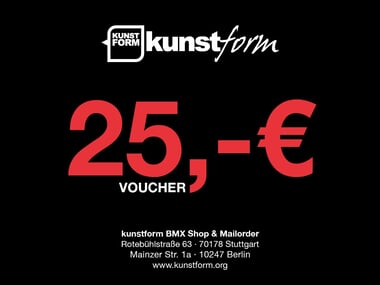 kunstform BMX Shop 25€ Gutschein