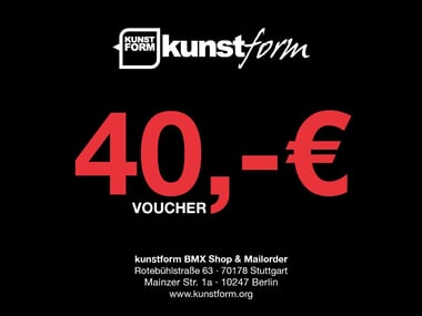 kunstform BMX Shop 40€ Gutschein