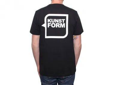 kunstform "Back Logo v2" T-Shirt - Black