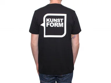 kunstform "Back Logo v2" T-Shirt - Black