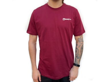 kunstform "Back Logo v2" T-Shirt - Bordeaux