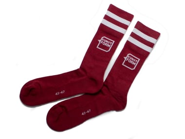 kunstform "Logo" Socken - Bordeaux