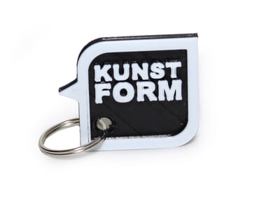 kunstform "Speech Bubble"  Keyring - Black/White