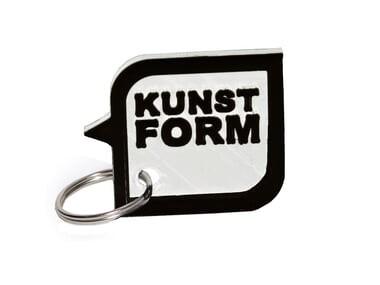 kunstform "Speech Bubble"  Keyring - White/Black