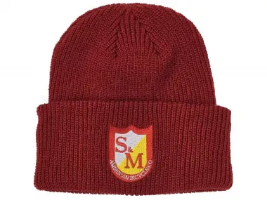 S&M Bikes "Ribbed Cuffed" Beanie - Red