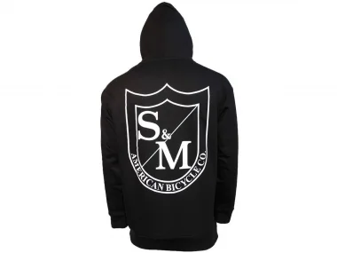 S&M Bikes "Two Shield" Hooded Pullover - Black